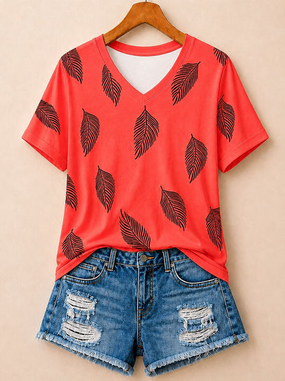 Geometric Botanical Panel - Life Stories Cotton Tee
