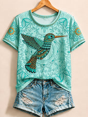 Vintage Garten-Vogel - Naturgeschichte Baumwoll-T-Shirt