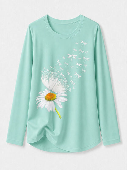 Multicolor Classic Cotton Tee in Blue